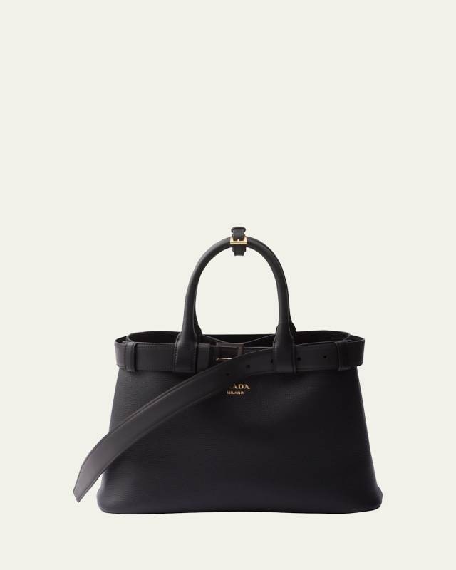 Medium Grain Leather Top-Handle Bag